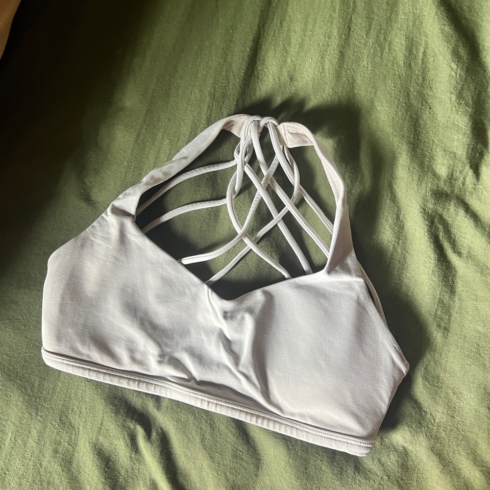Lululemon White Strappy Women's Bralette